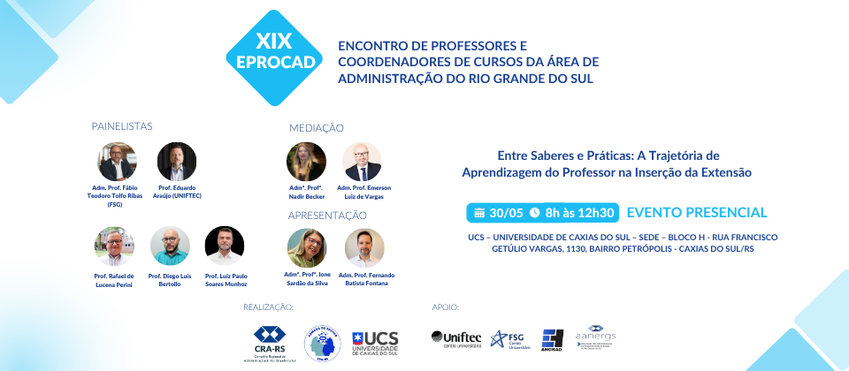 XIX EPROCAD - 2026 - CAXIAS DO SUL - PRESENCIAL